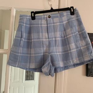 American Eagle Cotton Plaid Shorts